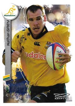 2003 Kryptyx The Defenders Australian Rugby Union #84 Nathan Grey Front